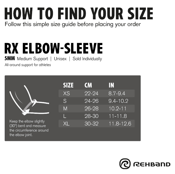 Rehband Rx Elbow Compression Sleeve 5mm PINK|| CLEARANCE