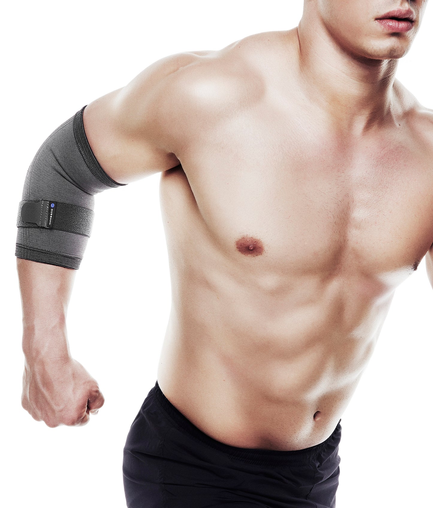 Rehband QD Knitted Elbow Support Grey || CLEARANCE