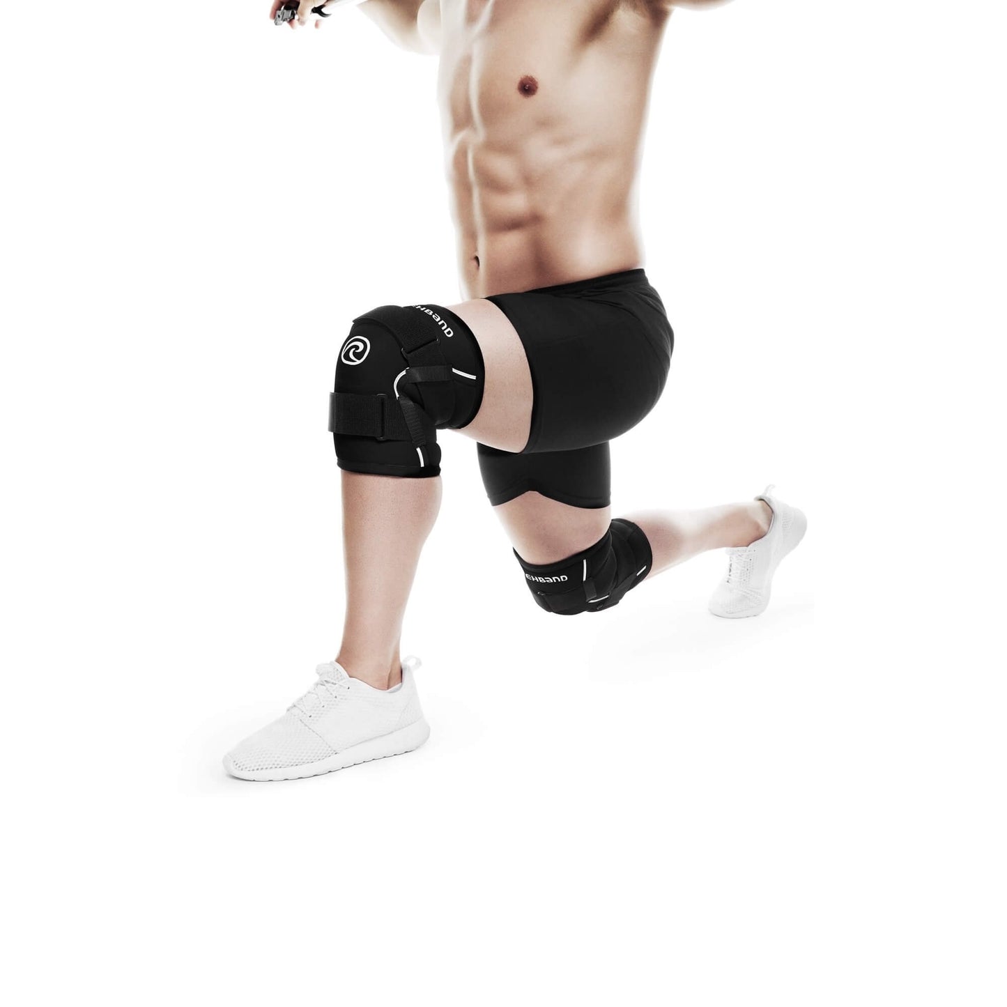 Rehband X-Rx Knee Support 7mm Black(With Straps)