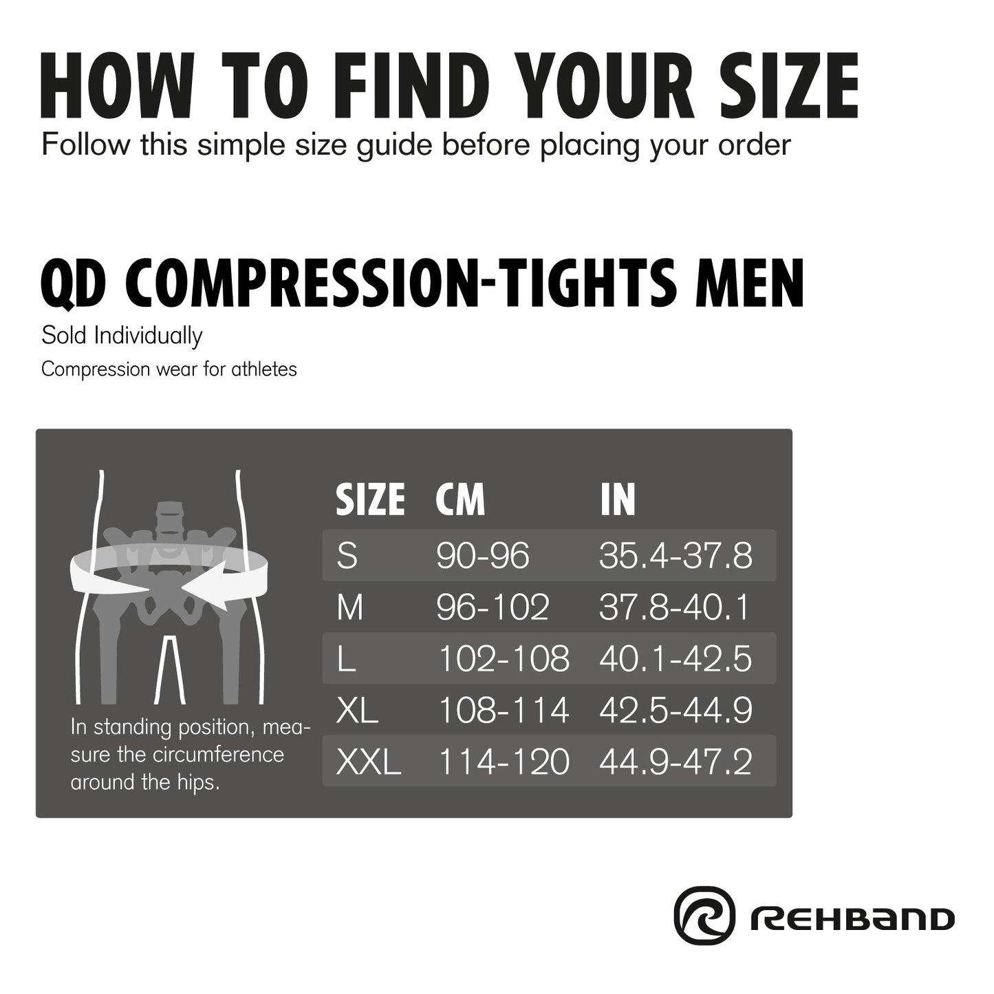 Rehband QD Compression Tights Men