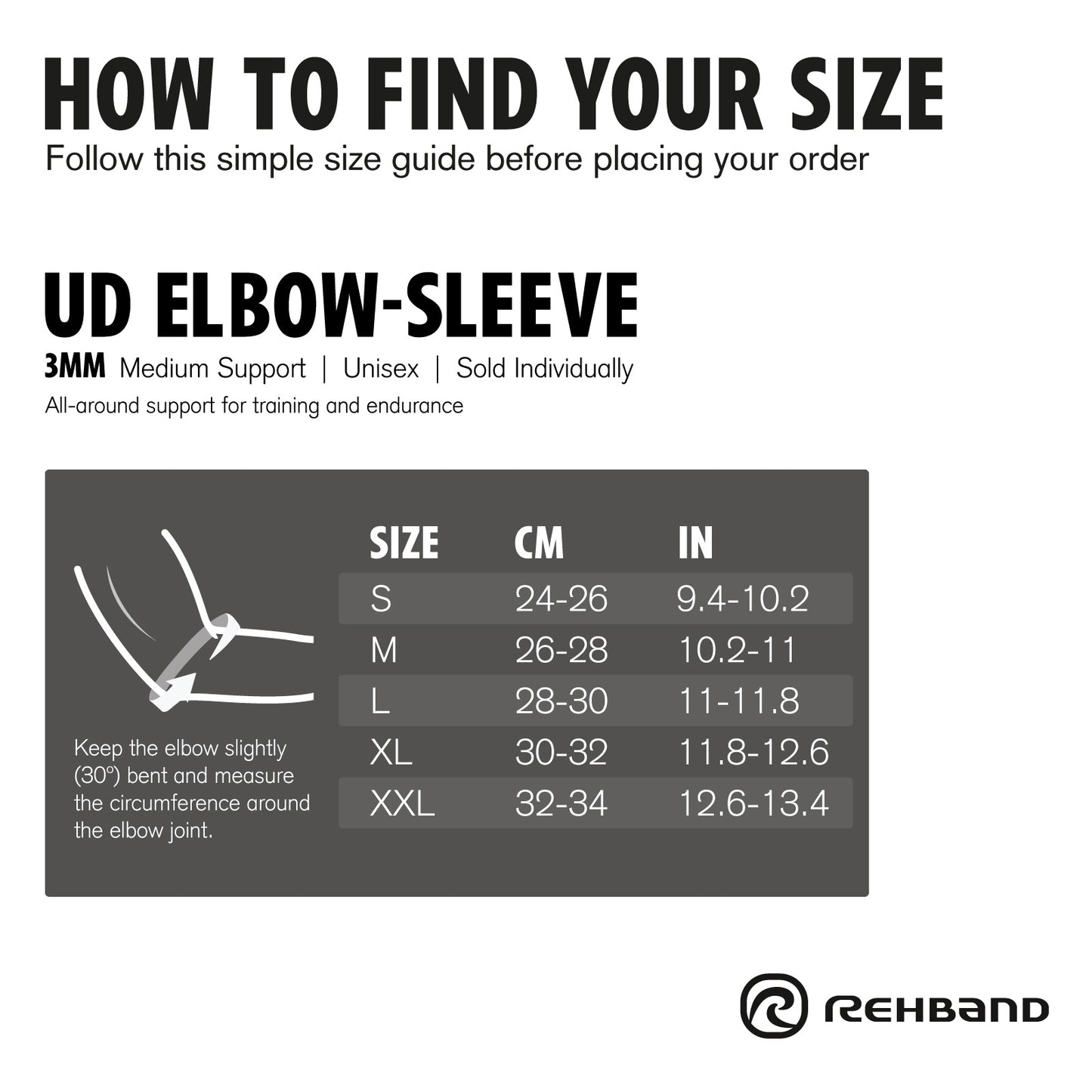 Rehband UD Tennis Elbow-Sleeve 3mm