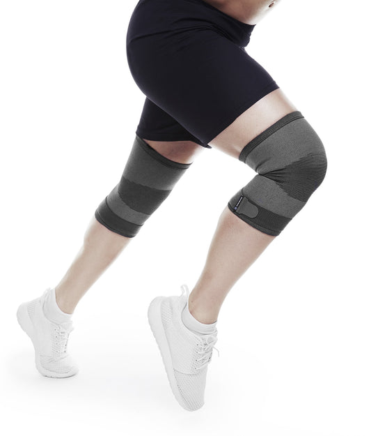 Rehband QD Knitted Knee Support Grey